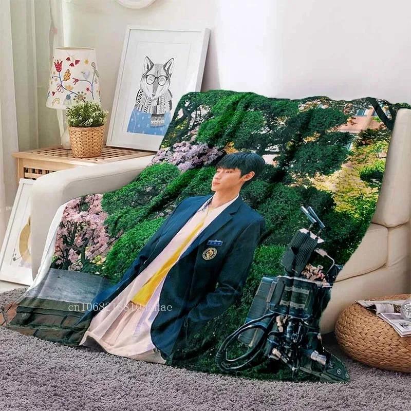 Hwang In Yeop Soft Flannel Blanket Kd Star Poster Blanket Sofa Bed Bedroom Living Room Portable Home Travel Break Blanket