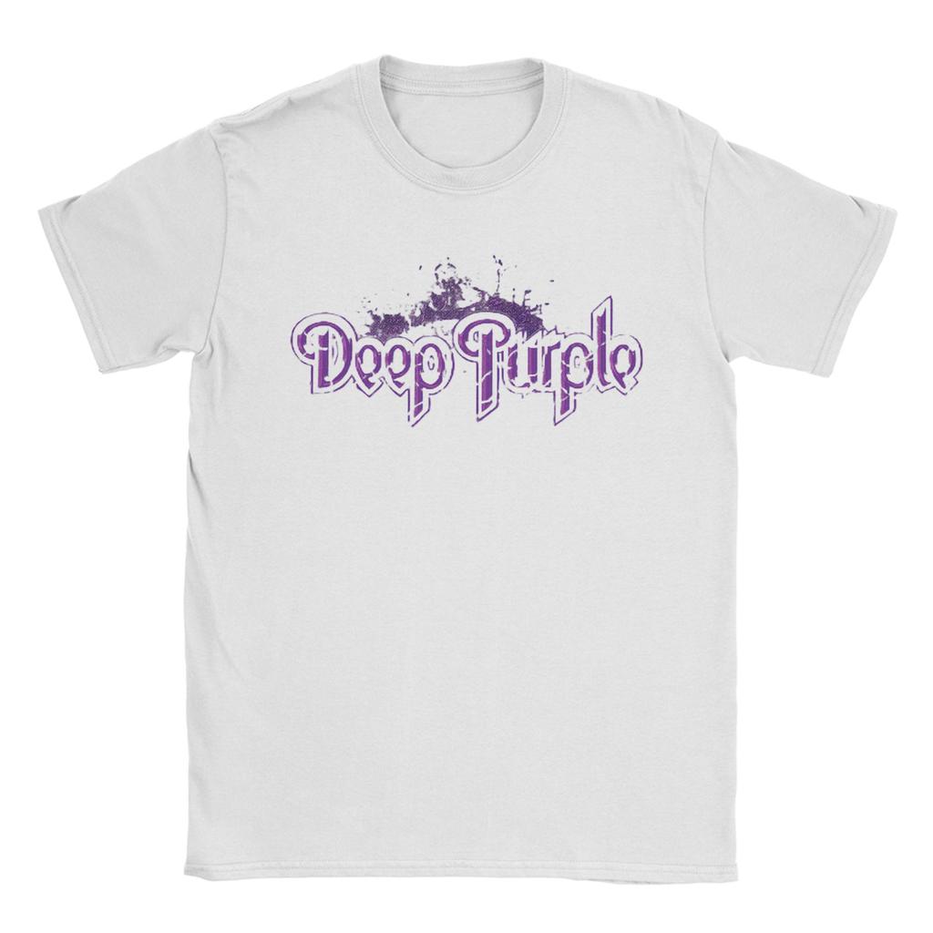 Band Deep Purple Art T Shirt Summer Pure Cotton TShirts For Adult Harajuku Casual Tshirt ShortSleeve Vintage Tops