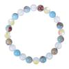 Natural Shoushan Stone Bracelet, Handmade, Shimmering, Frosted Stone, Beaded Bracelet, Health Bracelet