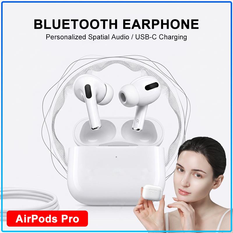 AirPods Pro Replica Bluetooth Headphones ANC Noise Isolation Immersive Surround Sound HD Call Sports Wireless Earbuds Universal For All Smartphones