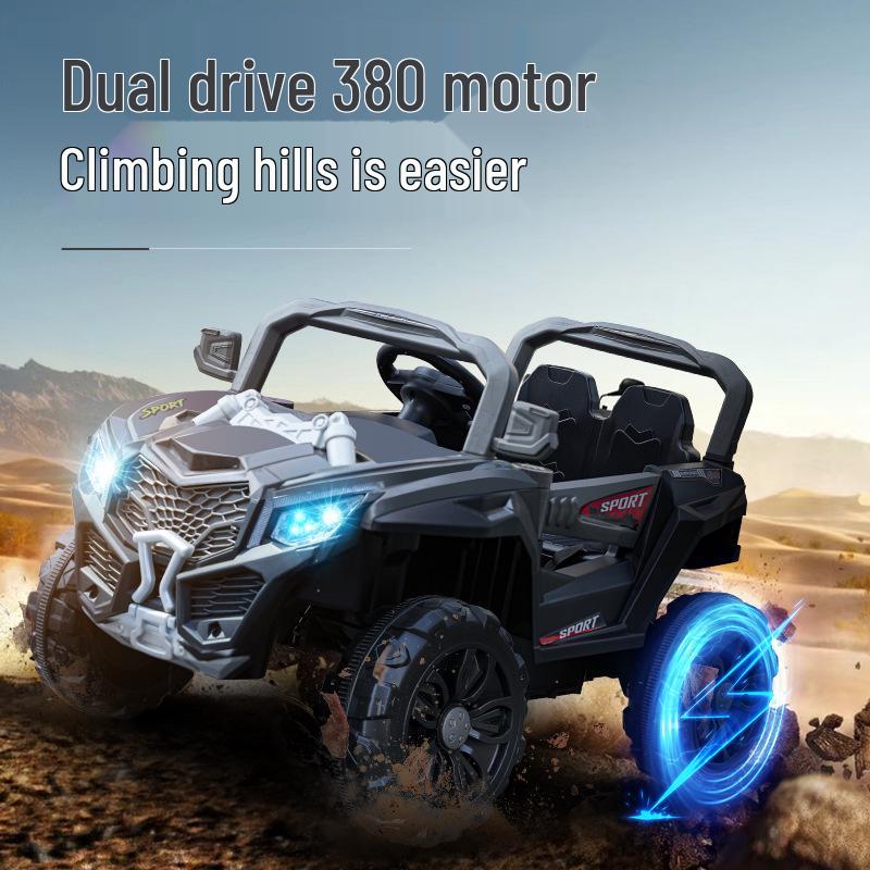 Dětské terénní elektrické auto na ježdění s dálkovým ovládáním