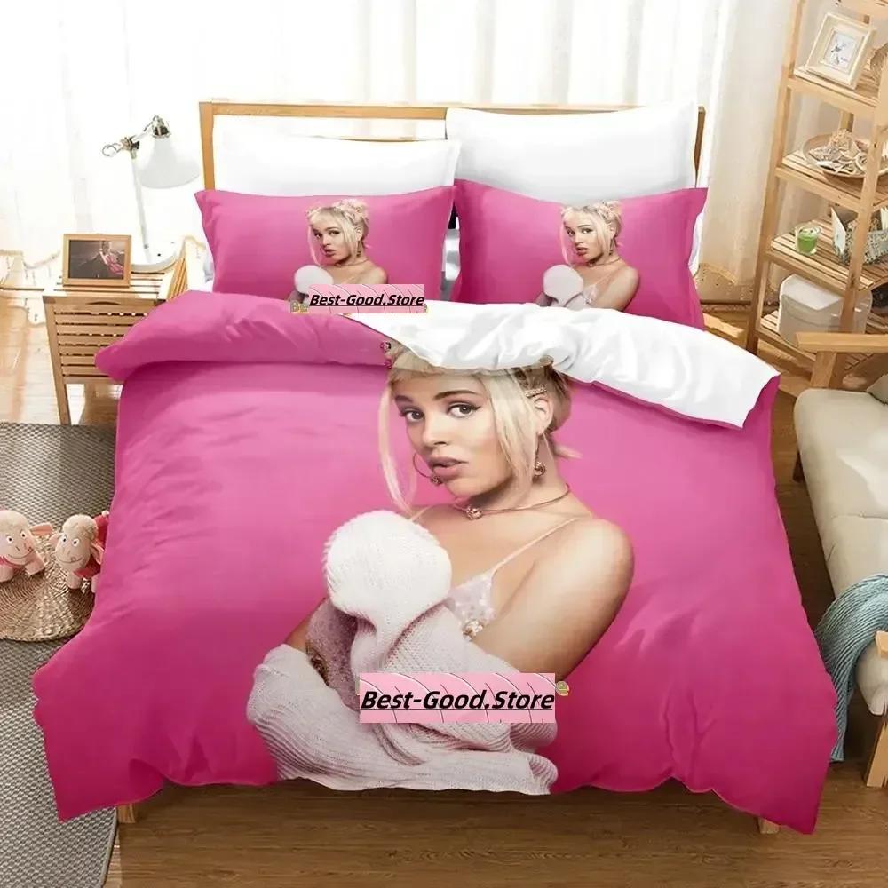 

Comforter Sexy Doja Cat Bedding Set Single Twin Printed Bed Set With Bed Soft Single Double Queen Super King Size Comforter (quilt)-EU Single(135*200cm)3pcs