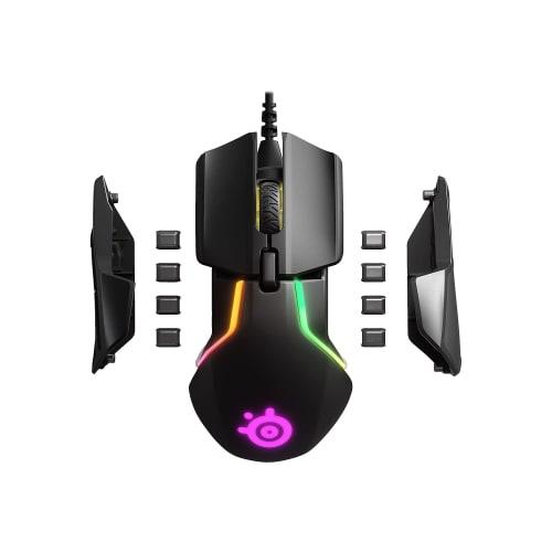 SteelSeries Gaming Mouse Wired Dual Sensor Weight/Center of Gravity Customization Function Equipped with 32-bit ARM Processor Rival 600 62446