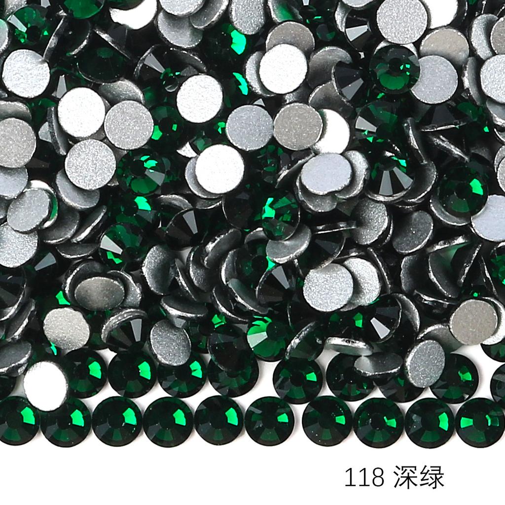 Verre Rond Strass Manucure DIY Diamant Bijoux, Accessoires Coque Téléphone Portable Autocollant Strass, Verre Cristal Fond Plat Strass Imitation Diamant