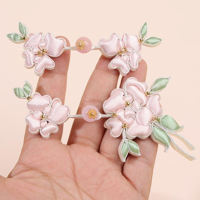 Chinese Styles Satins Frogs With Intricate Beadworks For Formal Styles