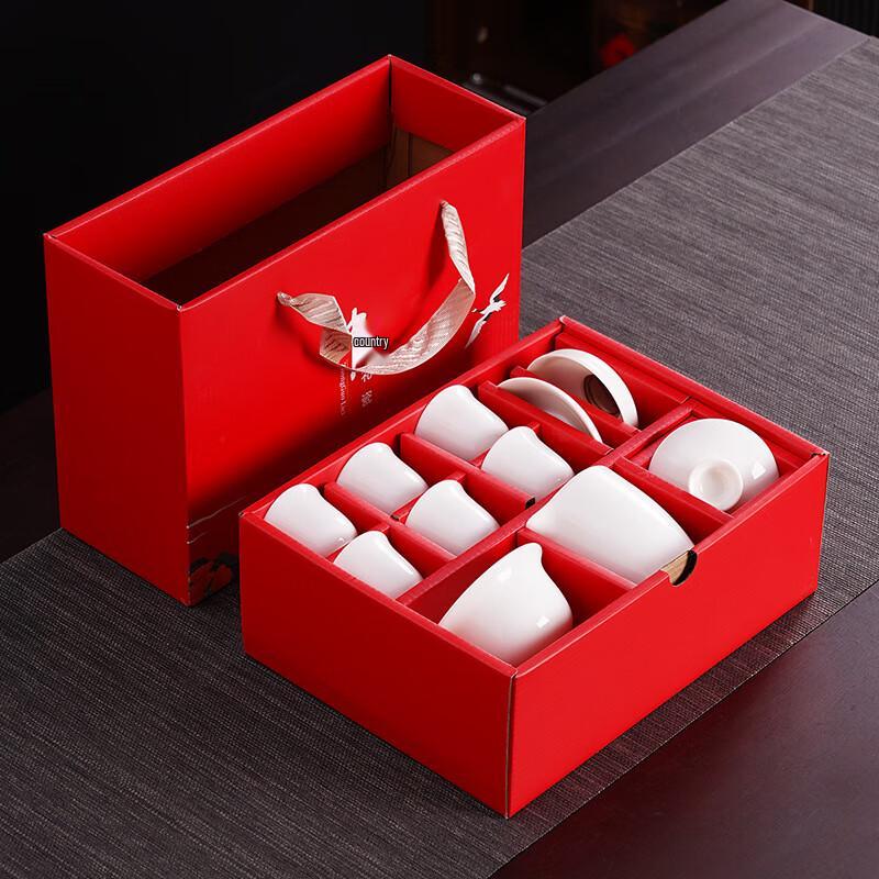 

Haofeng Mutton Fat Jade Porcelain Kung Fu Tea Ceremony Set