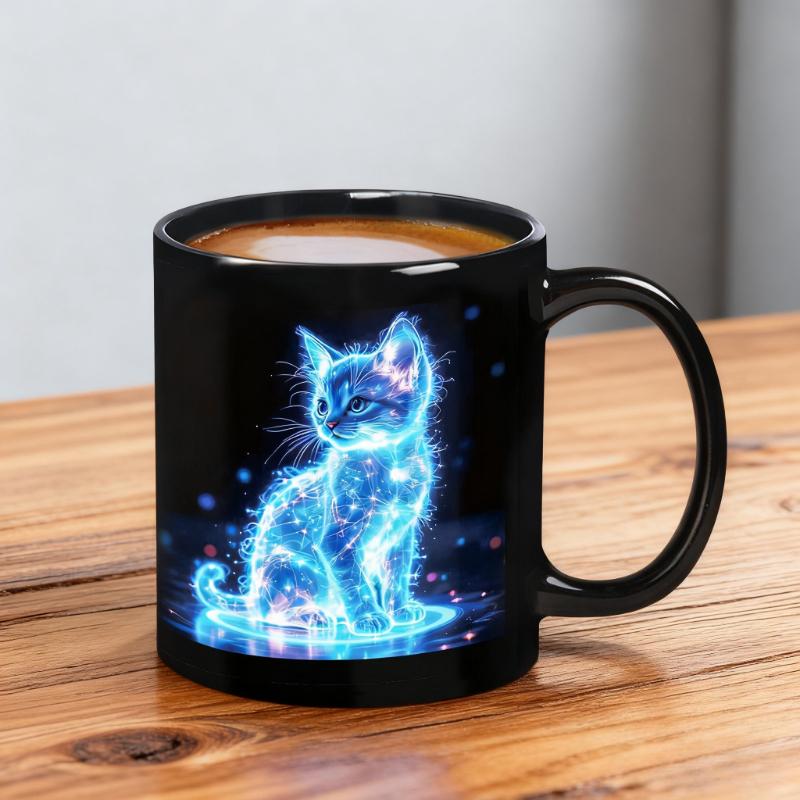 Luxury and Sophisticated Design, Cute Cat-themed Ceramic Mug Coffee Mug Milk Cup Coffee Cup Water Cup Mugs Coffee Cups Cup