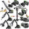 1:55 10 Stile Druckguss Simulation Ingenieurfahrzeug Bagger Bulldozer Bohrer Holzgreiferkran Legierung Bau Jungen Spielzeug