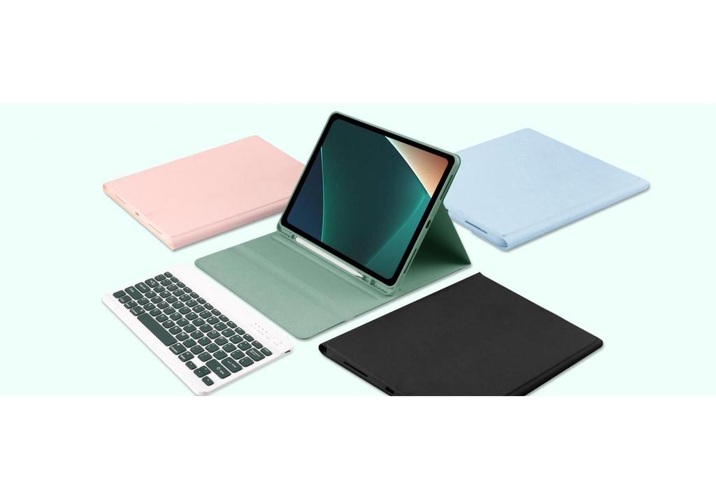 iPad Pro 12.9" Leather Case with Detachable Magnetic Keyboard & Stylus Holder