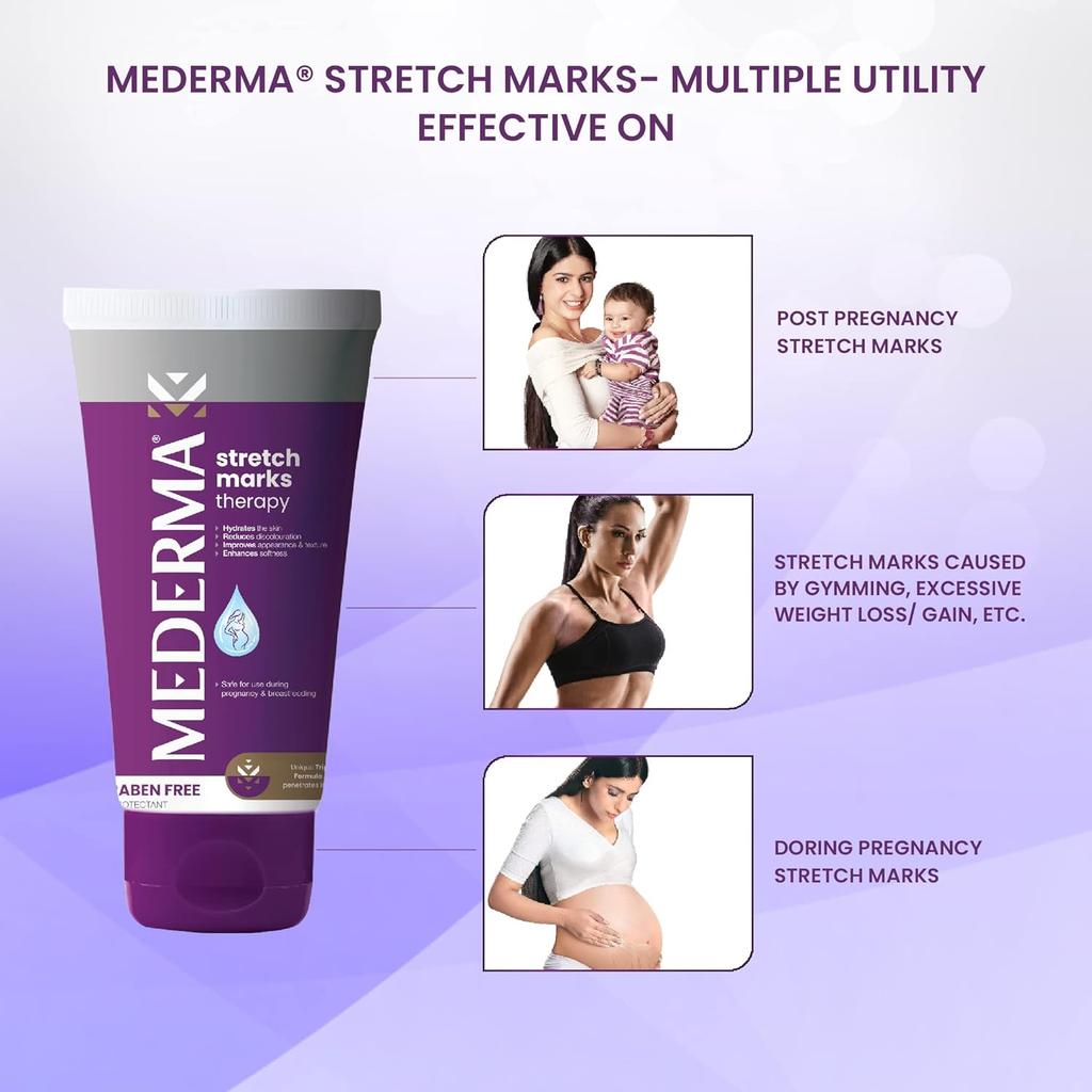 Mederma Stretch Marks Therapy Cream For Women & Men 25g | Anti Stretch Mark Moisturizing Gel