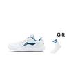 New LiNing Feather Durable Breathable Coverage Low Top Badminton Shoes Unisex White Green AYTT023-6