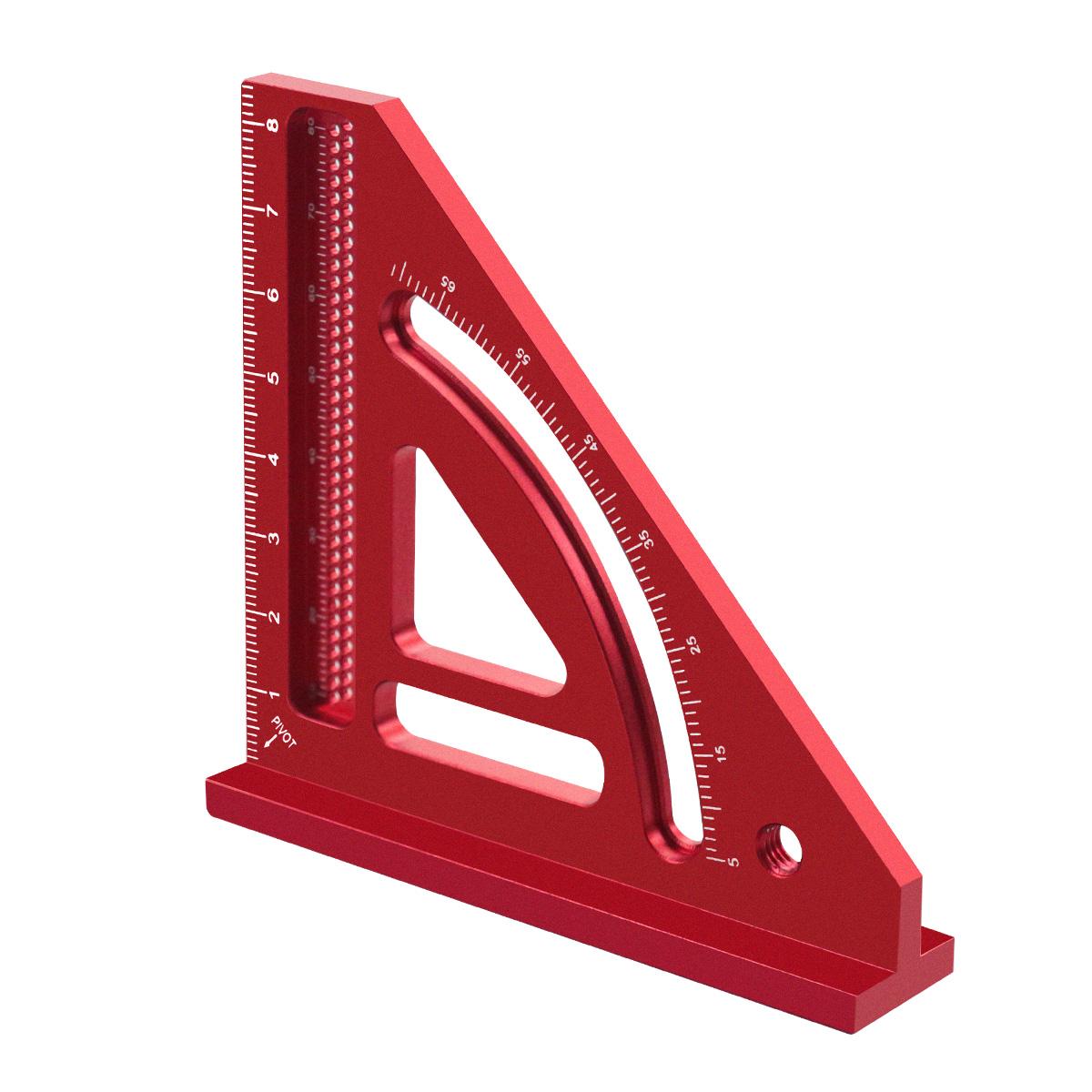 

Multi Angle Measuring Ruler,Woodworking Square Protractor,Aluminum Miter Triangle Ruler,Precision Layout Measuring Engineer Tool 1pc