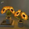 1 Pezzo Luce Notturna a 3 LED Ricaricabile Luci Girasole Illuminazione Interna Camera da Letto Comodino Scrivania Decorazione Lampada da Tavolo Lampade Notturne