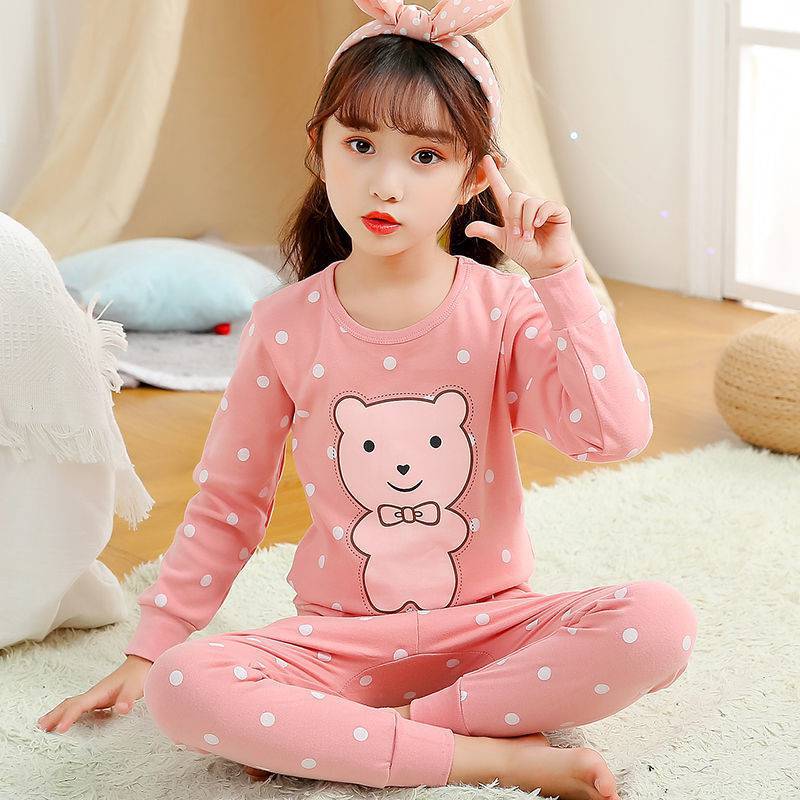 100% Cotton Children's Pajamas Astronaut Pajamas for Teens 4 6 8 12Years Winter Boys Clothes Long Sleeve Baby Girl Clothing Sets