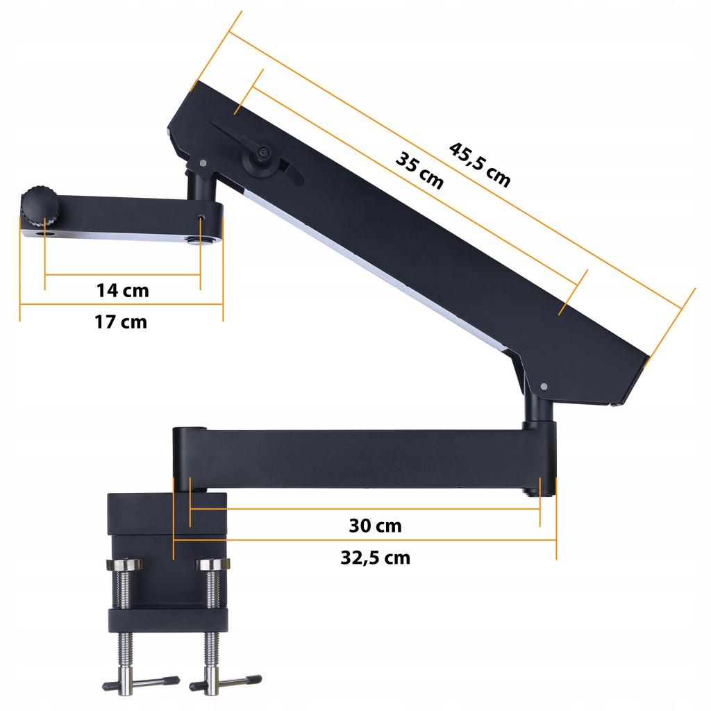 Rosfix Mikroskop Stereoskopowy Trinokularowy Neptune Pro Z Kamerą PEGASUS Pro 12MP – Wysięgnik | Zoom 7x-45x | Ergonomiczna Konstrukcja