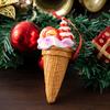Cute Ice Cream Cone Christmas Hanging Ornaments Miniature Figurine Xmas Tree Pendant for Girls Women Home Party Xmas Tree Decor