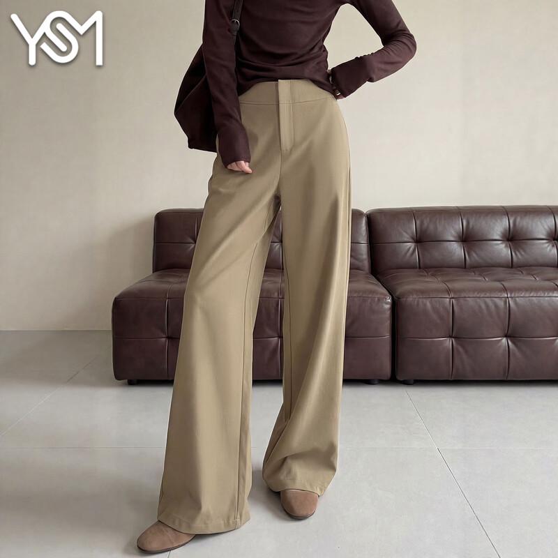 Women s Khaki Casual Suit Trousers S
