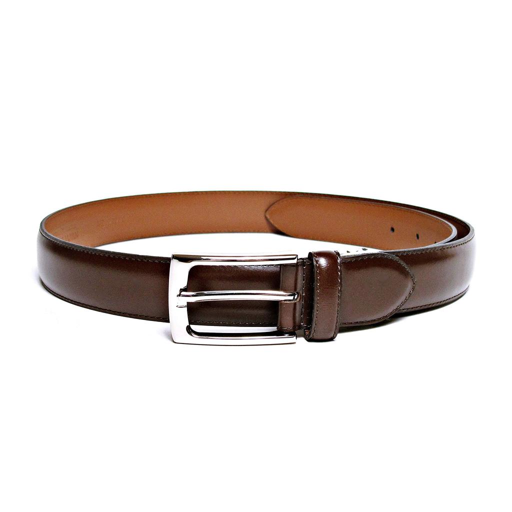 [KIETH] Men's Business Belt, Smooth Leather, Cowhide, Dark Brown, 30mm Width, One Size Fits All, Over 50 Years of History and Craftsmanship, Made In