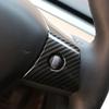For Tesla Model 3 Model3 2016 - 2025 Model Y 2019 - 2025 Steering Wheel Panel Cover Trim Decorative Sticker Interior Accessories