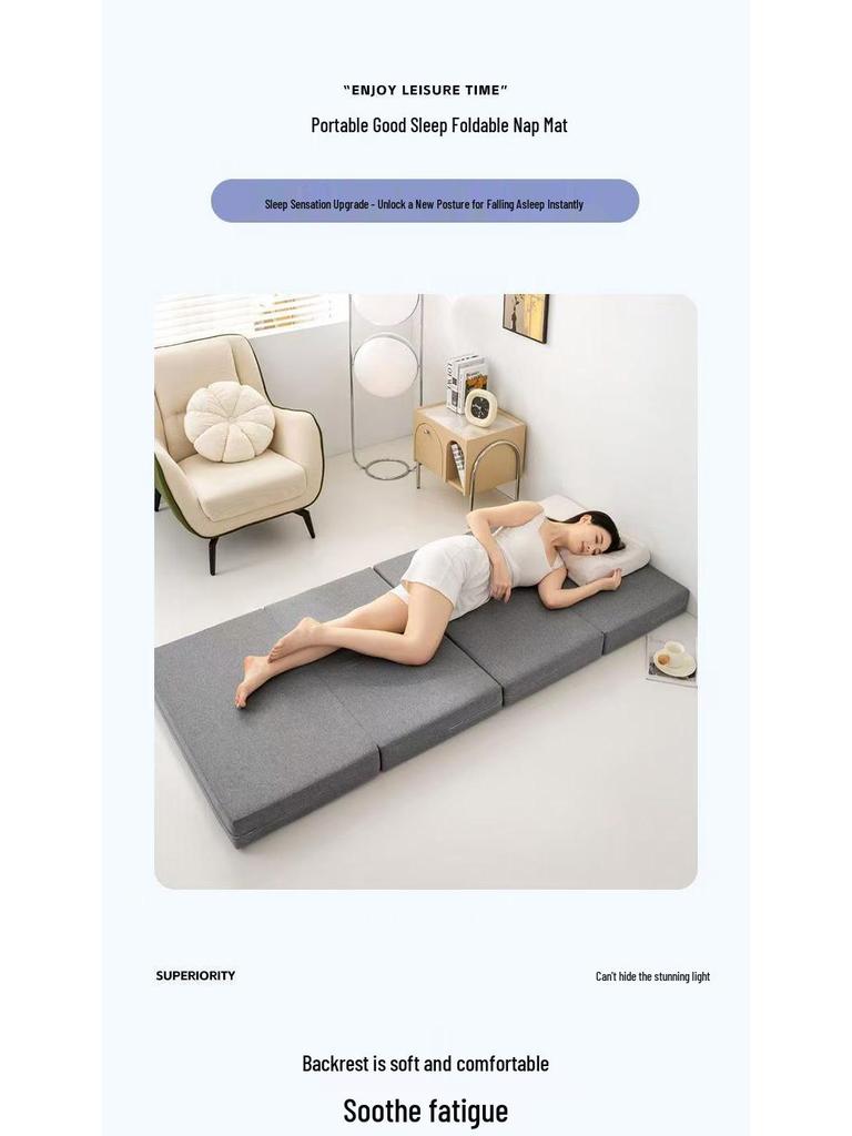 Foldable Sponge Mattress Floor Nap Pad