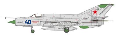 PLATZ Bis Fishbed L Blue 40 Plastic Model 1/48 MiG-21 AE-39 (Airplane)