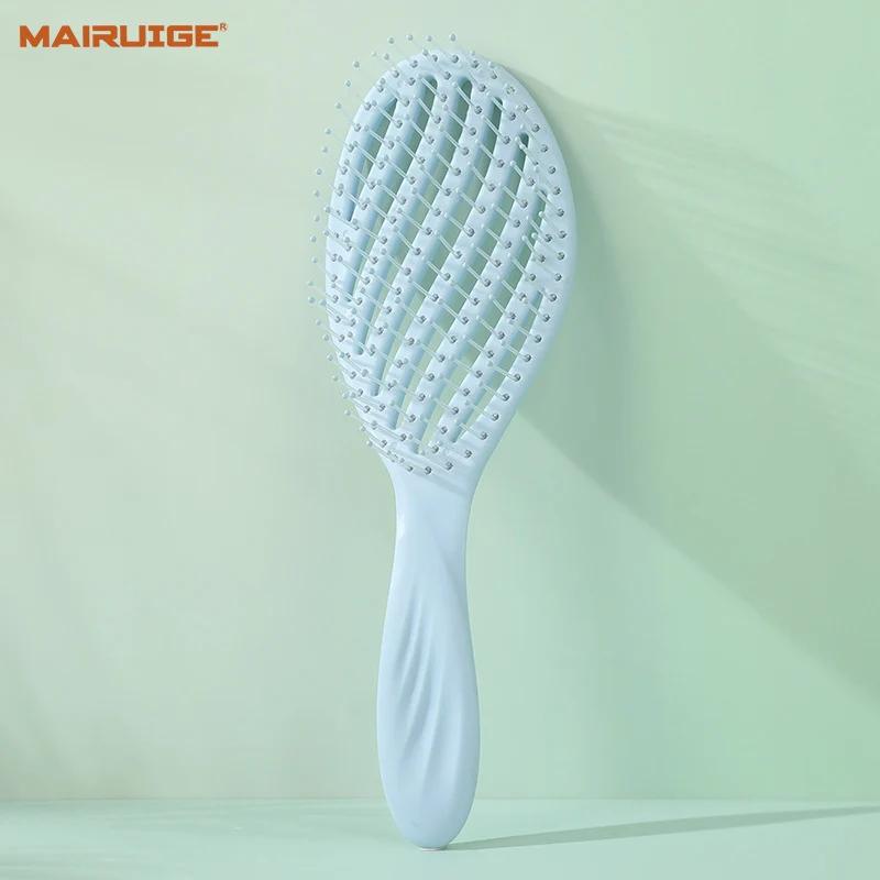 MAIRUIGE Hollow Out Hair Brush Scalp Massage Combs Hair Styling Detangler Fast Blow Drying Detangling Tool Wet Dry Curly Hair
