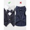 Pet Dog Spring Suit Wedding Tuxedo Shirt Vest Gentleman Costume for Teddy Bichon Small Dogs