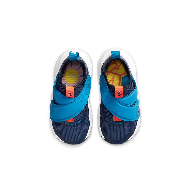 Nike Flex Advance Hook and loop Low top Running Shoes Blue Orange Infant And Toddler DB3539-400