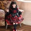 Girls' Vampire Princess Cosplay Dress - Halloween & Birthday Puffy Lolita Gown
