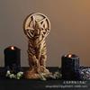 Goddess Witch Serpent Statue Hand Carved Resin Gothic Altar Sculpture Home Table Centerpiece For Goth Home Decoration