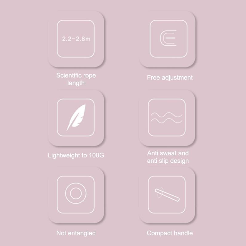 2.8M Corda de Pular Infantil Corda de Pular Esportiva Alça Transparente Corda de Pular de Corrida Equipamentos Esportivos