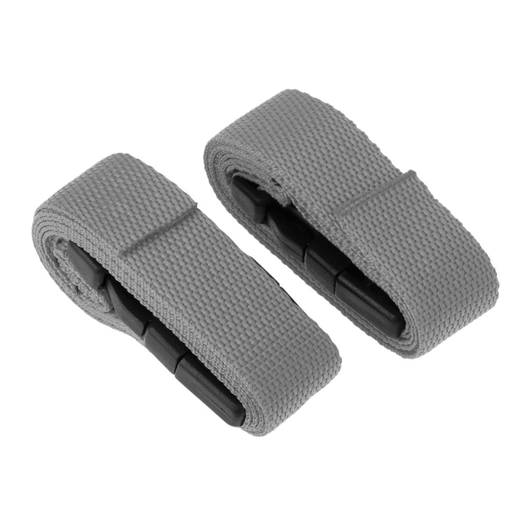 1pair 39.4 Inch* 1 Inch Golf Bag Cart Trolley Webbing Strap Quick Release Strap