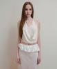 Aobteu Layered Halter Neck Knit - Off White