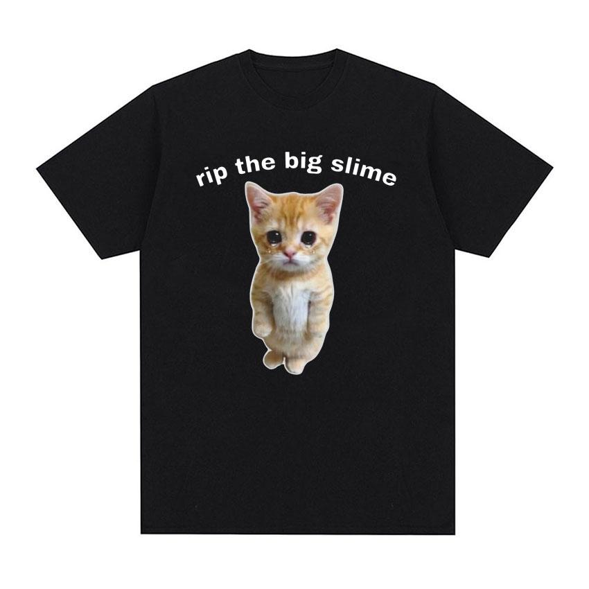 Ich bin kontaminiert Lustige Katze Meme T-Shirt Sommer Herren Damen Kleidung Humor T-Shirts Reine Baumwolle Lockeres Oversize T-Shirt Streetwear