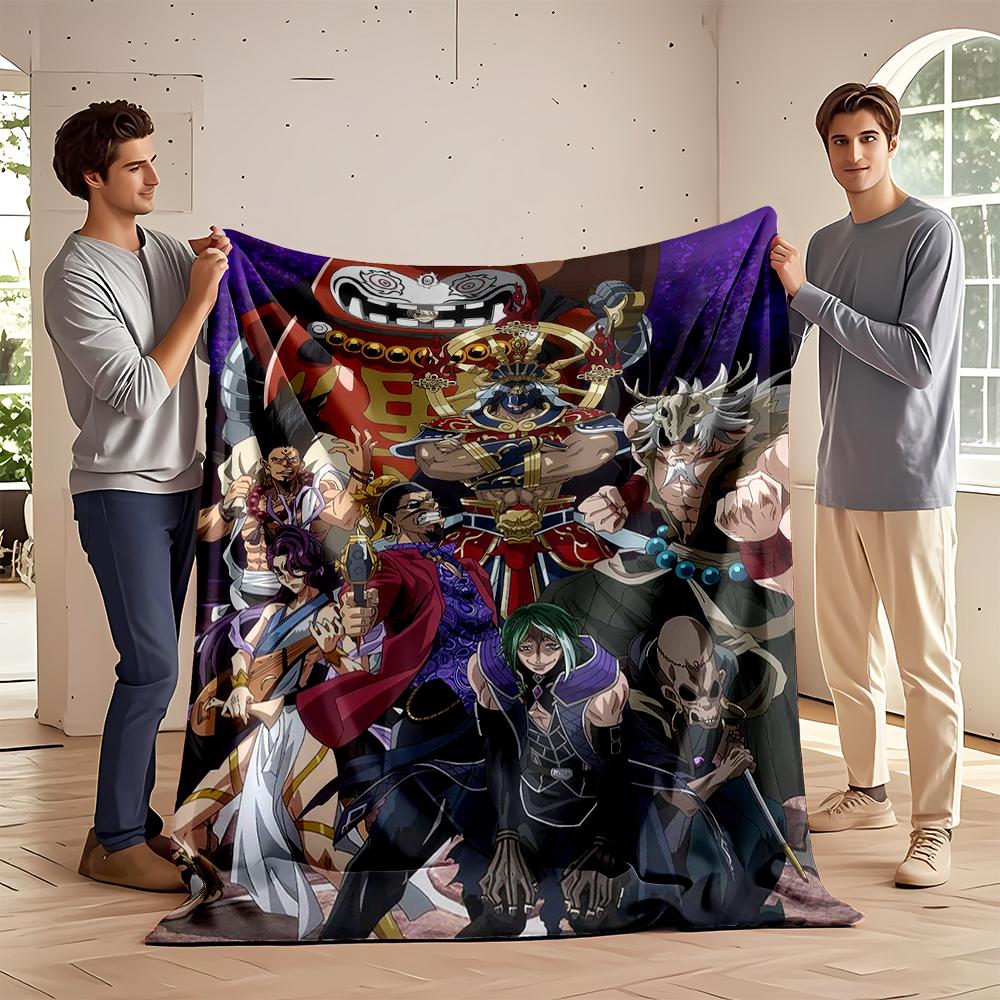 "Anime Characters Group Epic Design Blanket" Flannel blanket for bedroom, living room, sofa, and nap sofas.
