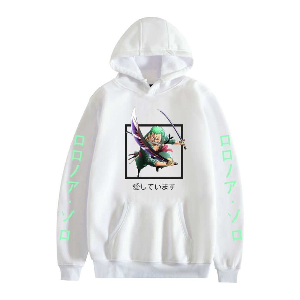 Mens Womens Hoodie ONE PIECE Anime Hoodies Streetwear Harajuku Casual Printed Hooded Pullover Sweatshirts