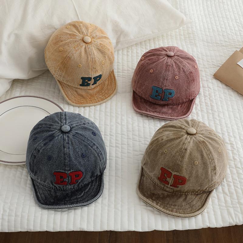 

Baby Baseball Cap Soft Brimmed Peaked Cap Letter Sun Protection Kids Hat