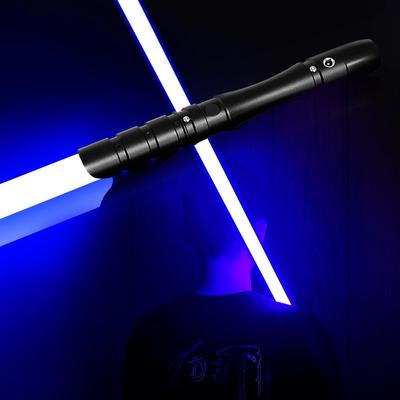 YDD Lightsaber with LED Metal Force Sound Rechargeable Sword Hilt and Blue Blade, Hilt, FX, Effects, Sensor, Light-Up (Black Blade)