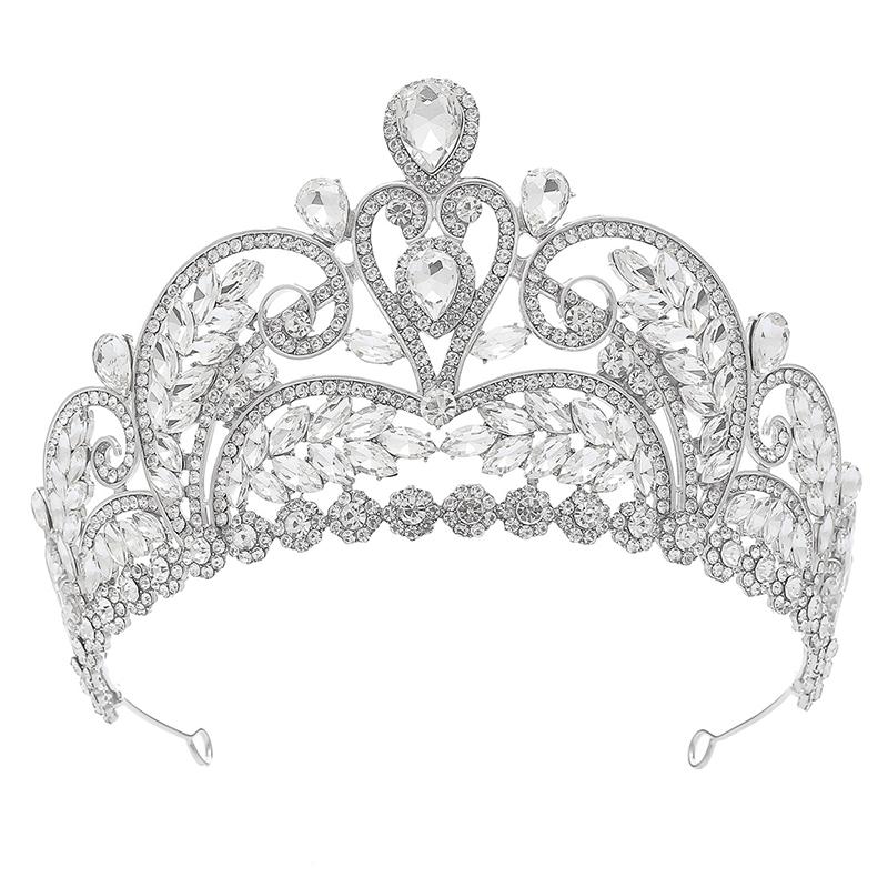 Elegant Wedding Crown for Brides Tiaras and Crowns Bridal Hair Jewelry Prom Pageant Headpiece Birthday Head Accessories