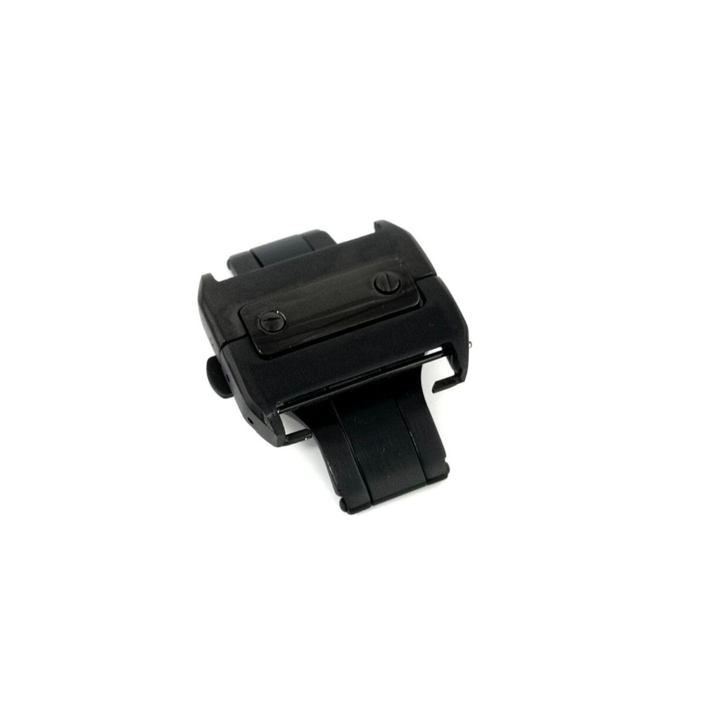 Used 21mm Watch Repair Replacement D Buckle Black [Compatible with] Cartier Santos 100 LM Lug Width 23mm Cartier