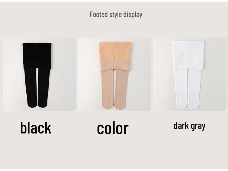 Barnens Vår & Höst Vita Fleece Dansleggings och Strumpor