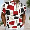 Mens Plus Size Short Sleeve Collared Quarter Zip Printed Polo Shirt White Navy Gold