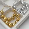 2025 new French retro beaded earrings Female Korean version simple personality earrings studs earrings Fashion jewelry accessori