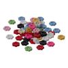 Multicolour Resin Flower Buttons Plastic Flower Buttons Sewing  Handmade Crafts Lovers