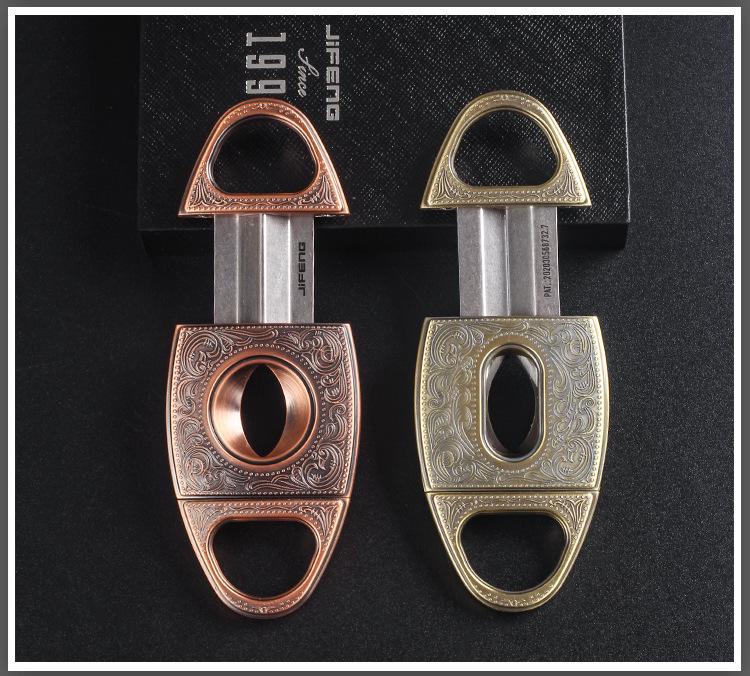 Light Luxury V-Cut Cigar Cutter: Sharp, Portable Cigar Knife, Ideal Men's Smoking Accessory