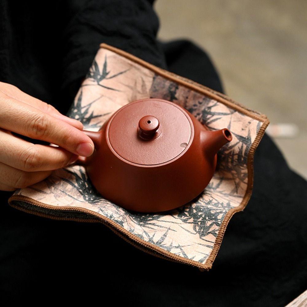 Table Mat Tea Cloth Thickened Tea Napkin Tea Art Chinese Painted Tea Towel  Cleaning Tool