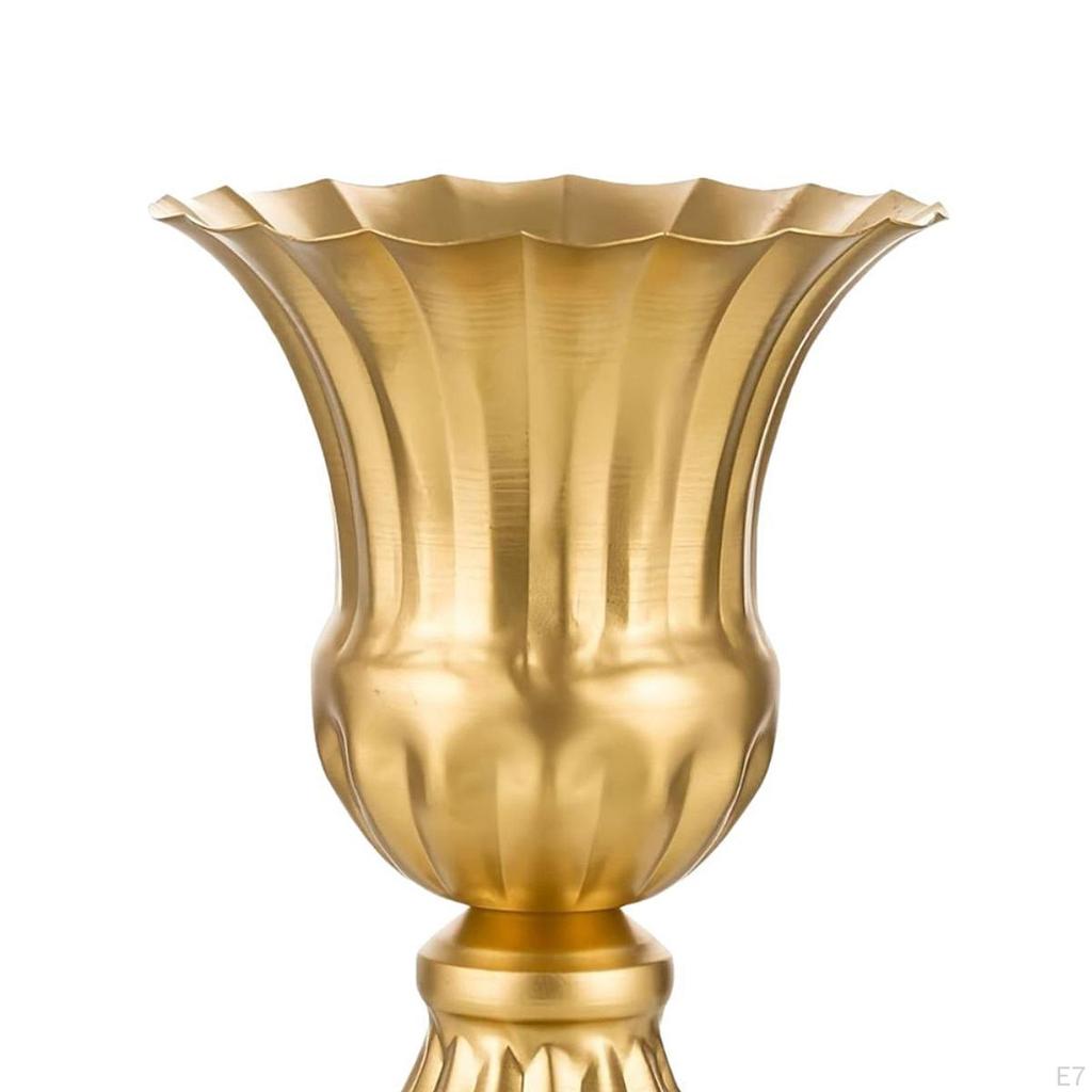 Flower Vase Container Holder Versatile Ornament Elegant Dried Arrangement Plant Pot for Shelf