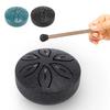 Miniature Steel Tongue Drum 3 Inch 6 Notes Rain Drum Percussion Instrument for Outside Garden