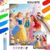 Princess Oil Painting Hand Painting Art Kit Coloring Painting Handmade Diy Home Decoration Gift