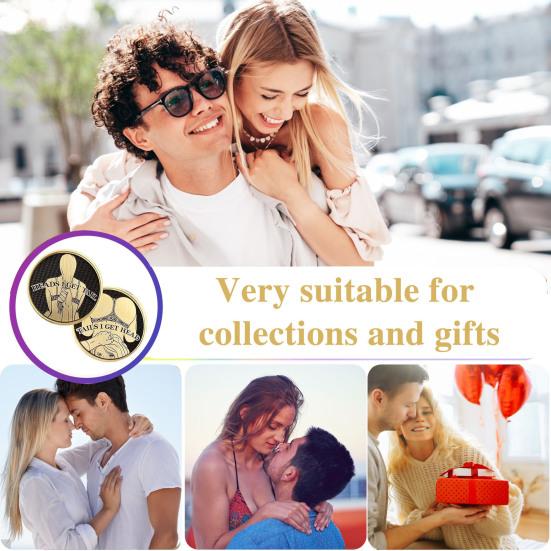 Yousheng Pin Up Girls Coin Funny Eagle And Tails Coins And Tails Coins Get Tails Get Head Sexy Coin Funny Prank Gifts for Men Women Date Night 1pc